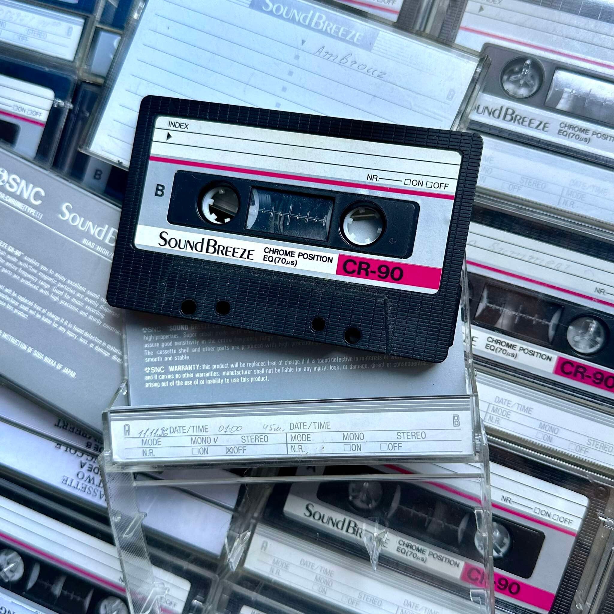 Sound Breeze CR-90 SNC Compact Cassette 80s Vintage Audio Cassette