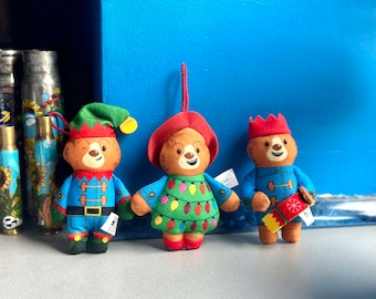 McDonalds Happy Meal Toy 2023 Paddington Bear Xmas Tree Toys/Cracker hat Christmas tree