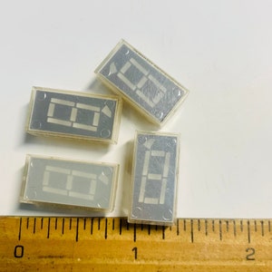 4 pcs set! Vintage Small digits chip indicator alc333A1 ALS333A1 Gold pins for DIY Led display clock calculator