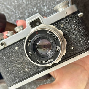 Film camera Zarja Zarya (morning Star) vintage lens Industar / Camera for parts for collection decoration