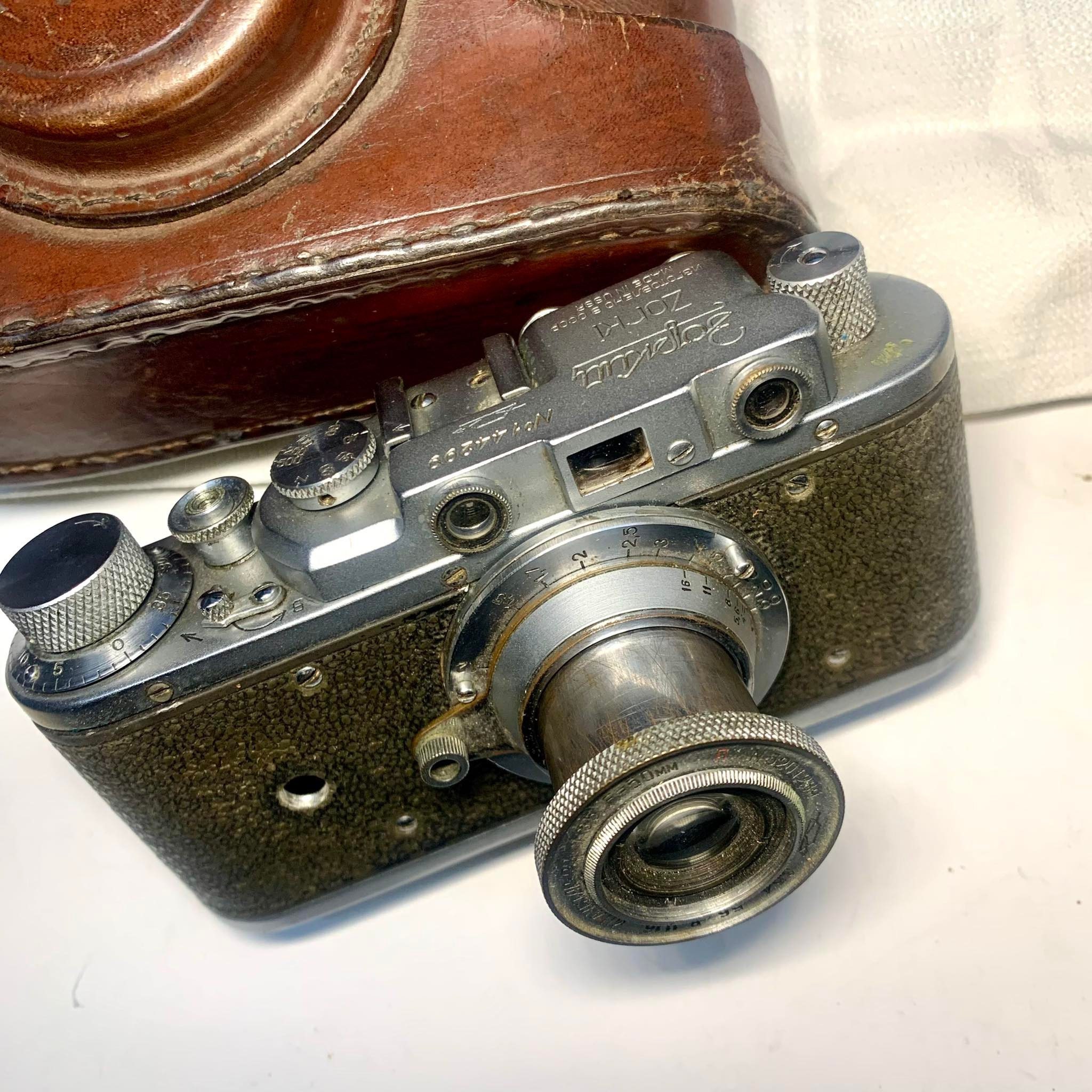 Zorki Vintage Soviet Camera 1950s for Decoration, Collection