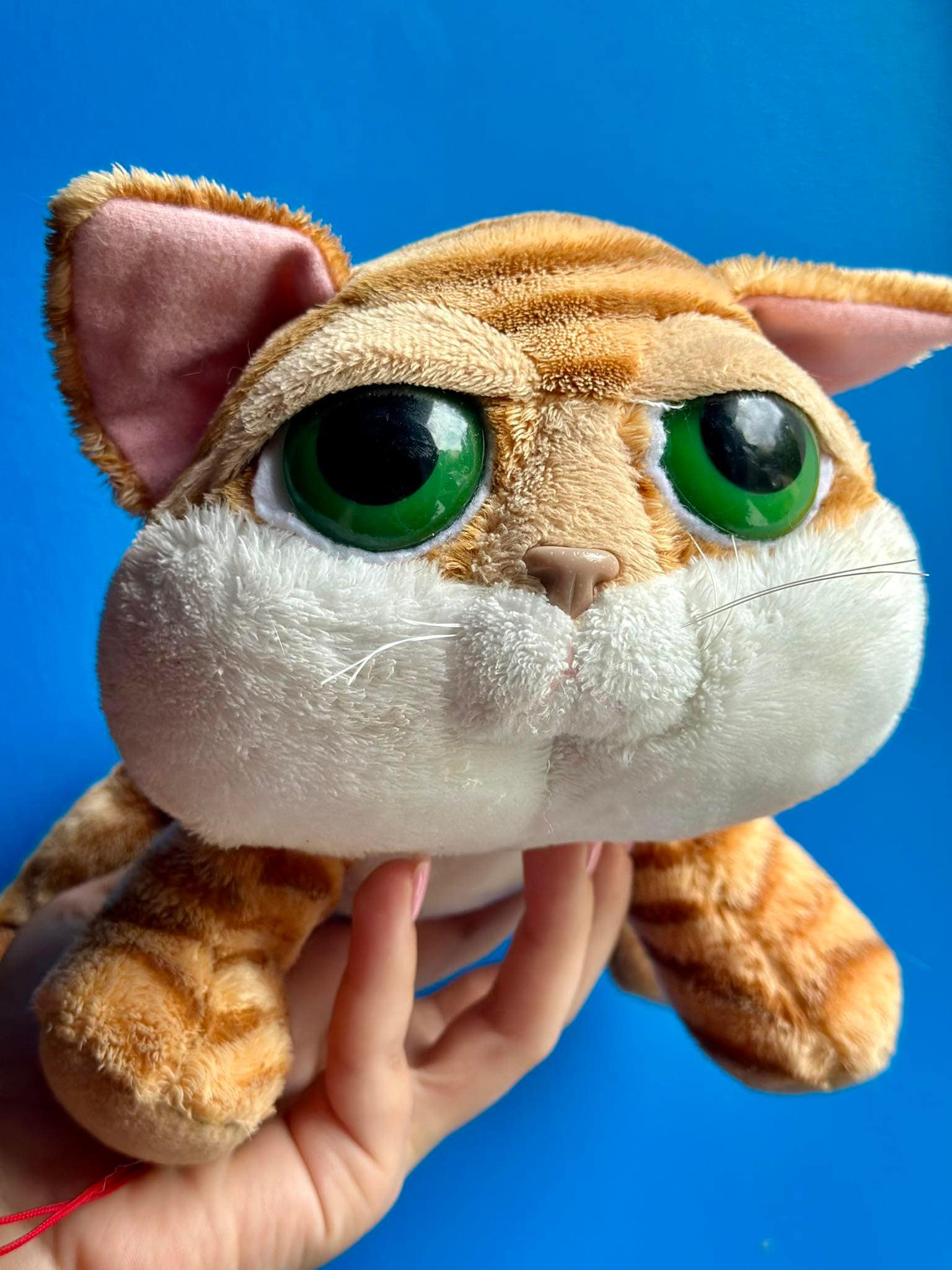 Large ginger cat soft toy hot sale
