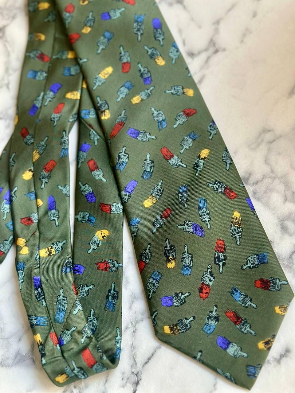 【 arman Fernandez 】 ヴィンテージ　絵の具　ブローチ　90s arman Fernandez 】 ヴィンテージ絵の具ブローチ90s