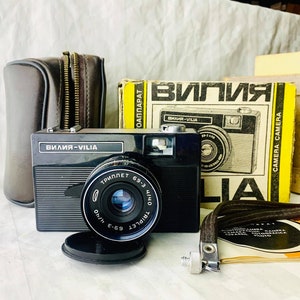 VILIA mini film Camera 35mm Retro style lens Triplet 69-3 1979 original packaging