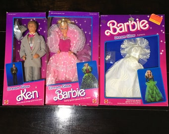 barbie with glow in the dark stars on dress
