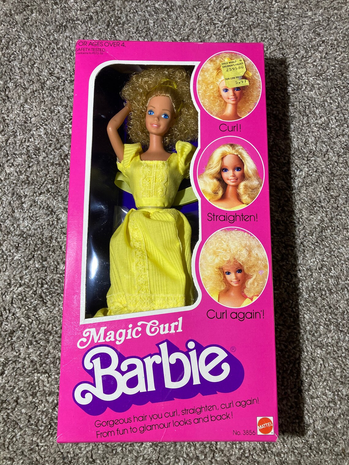 magic curl barbie 1981