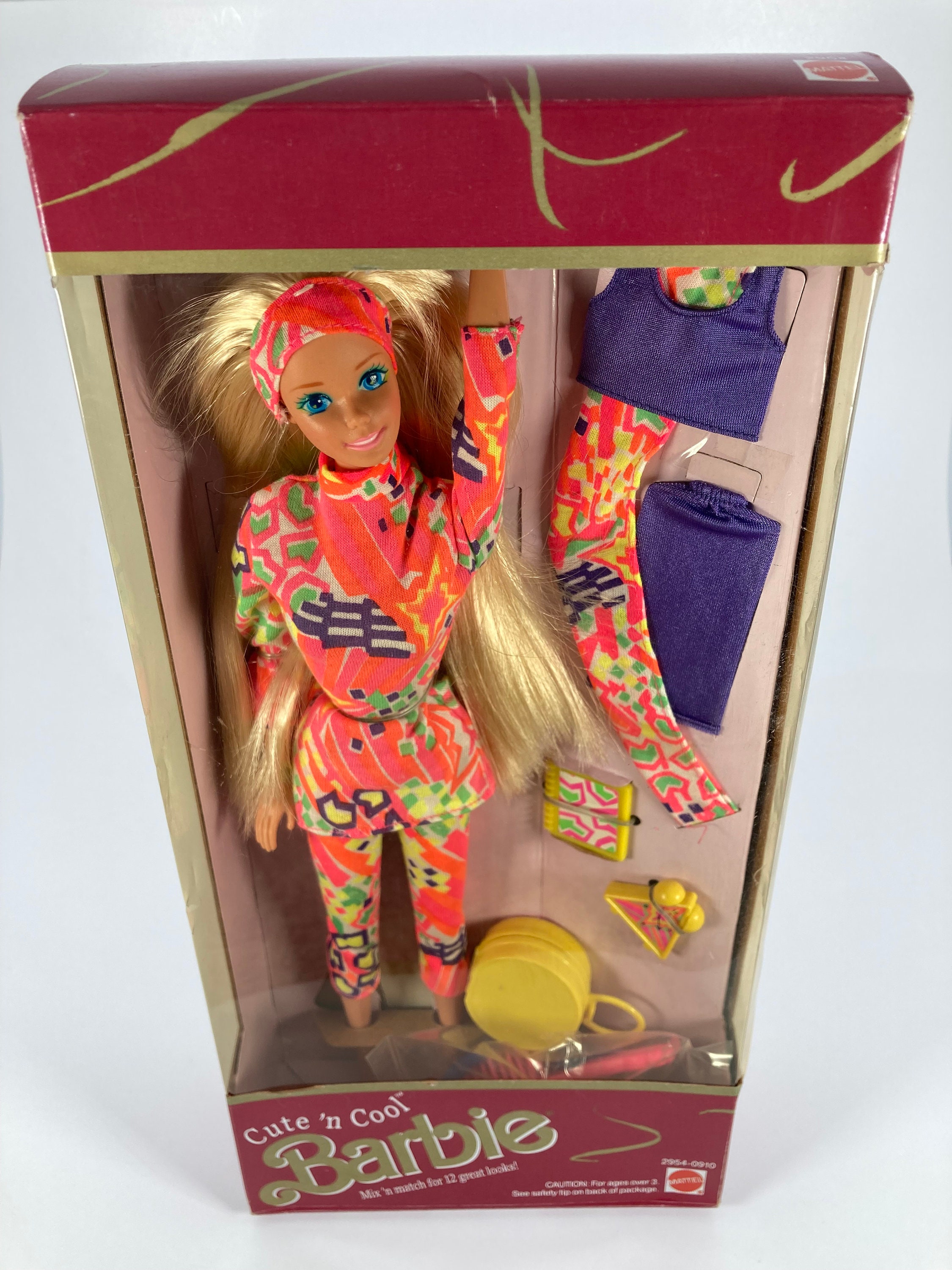 Afbestille Formen Børnehave 1991 Cute 'n Cool Barbie - Etsy