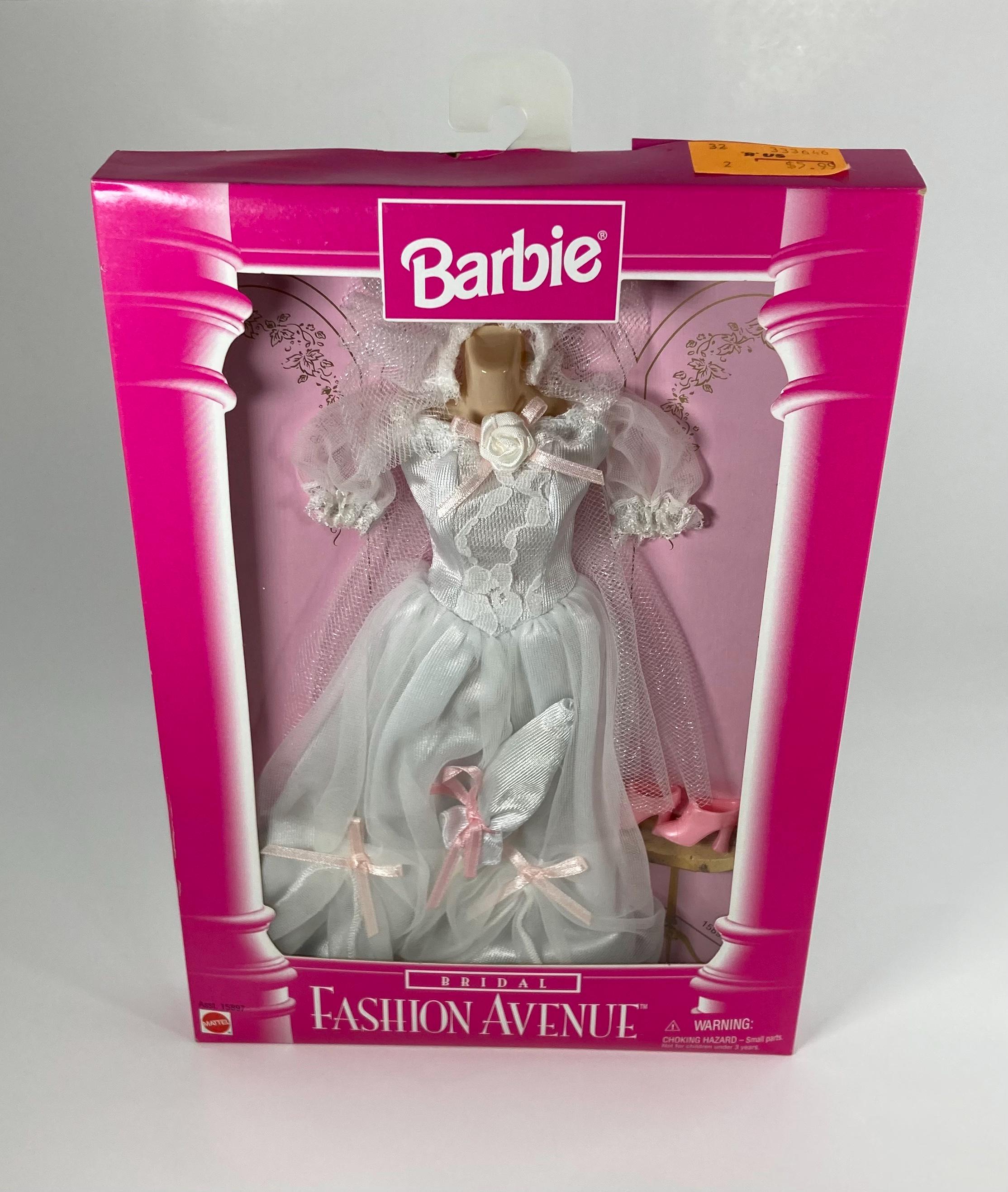 fitted lace wedding dress Amazon.com: Barbie Shoes Galore Doll main image 1