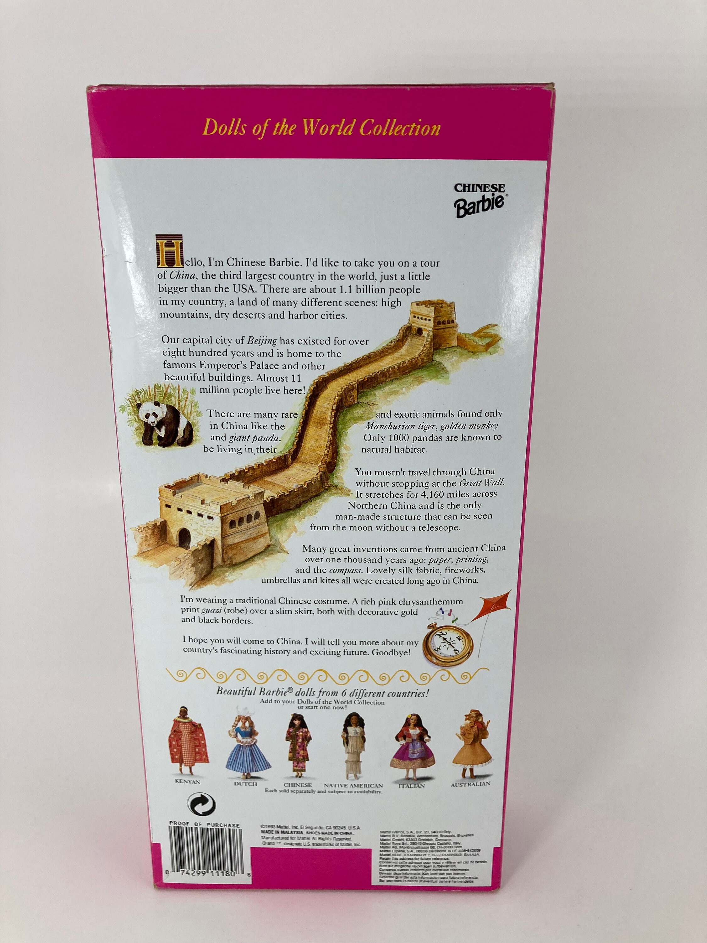 Chinese Dolls of the World Barbie Doll Special France