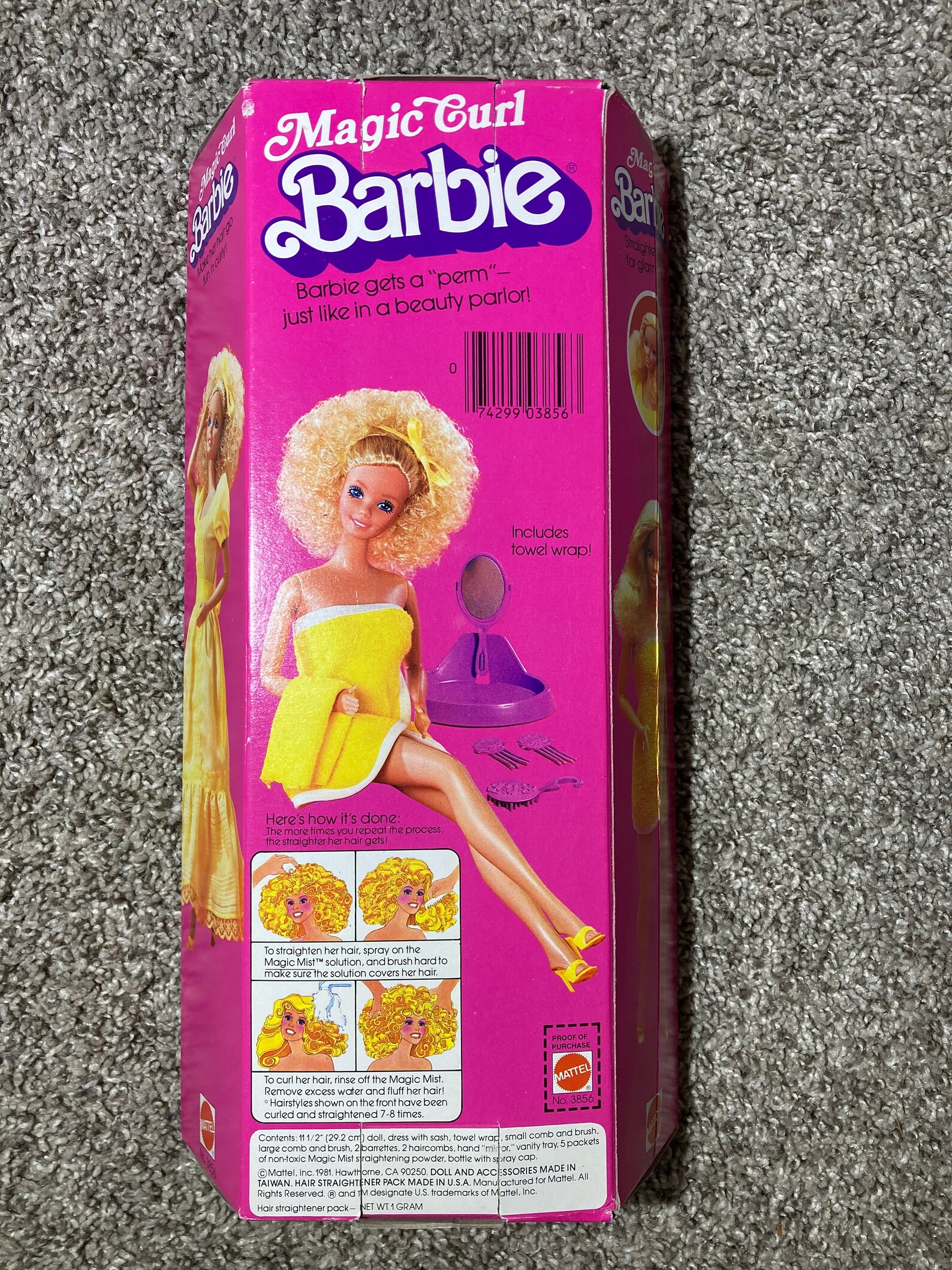 magic curl barbie 1981