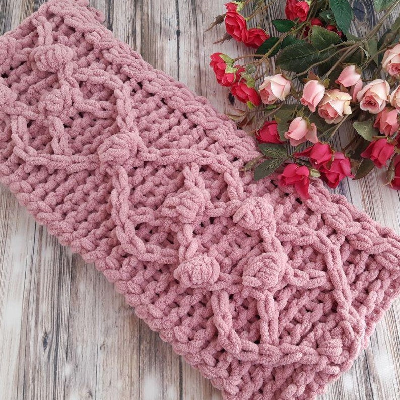 Pattern for Knitted Baby Blankets From Yarn Loops. Alize Puffy Etsy