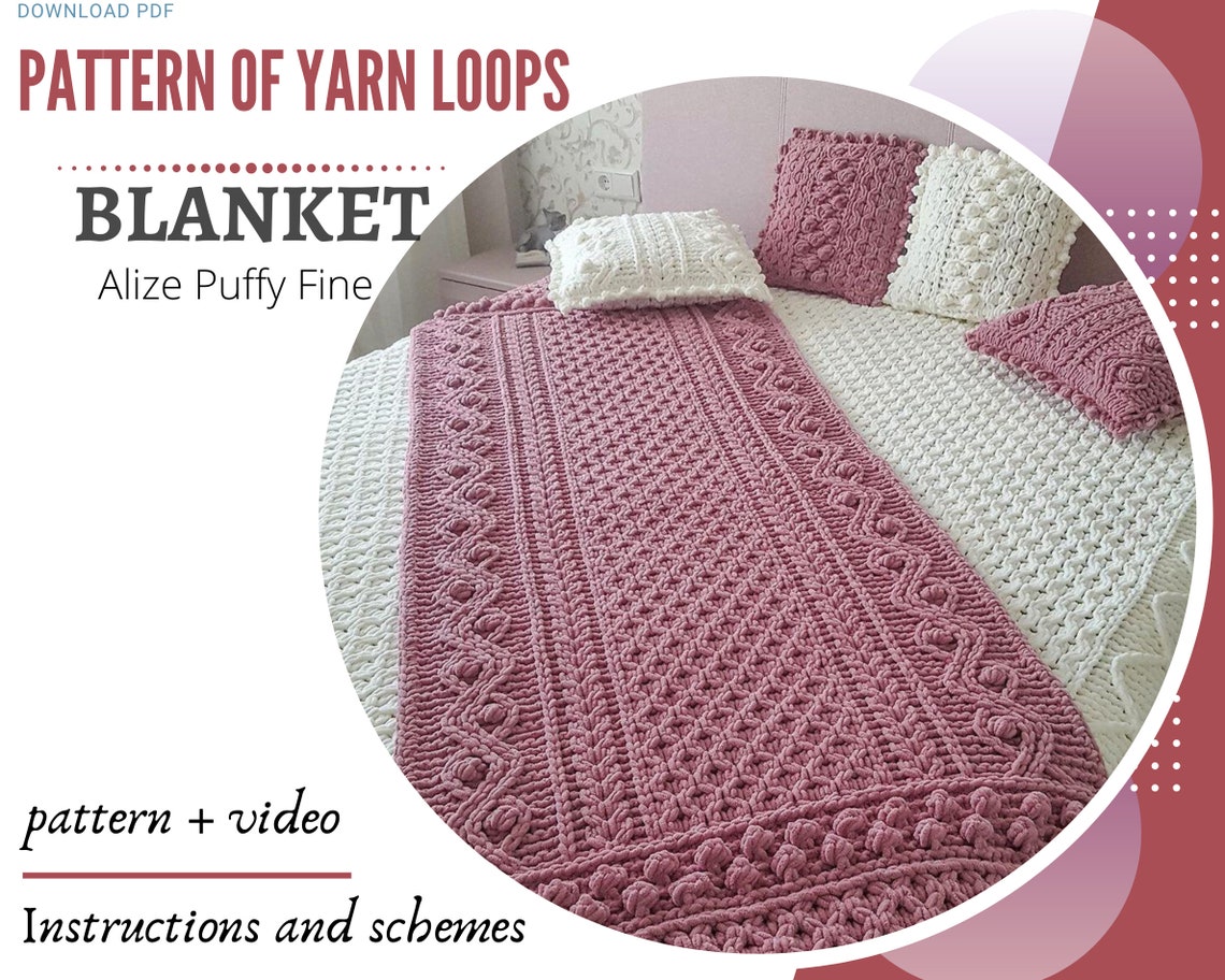 Bed Runner Pattern Bed Runner Scarf. Cable Knit Blanket Etsy Australia