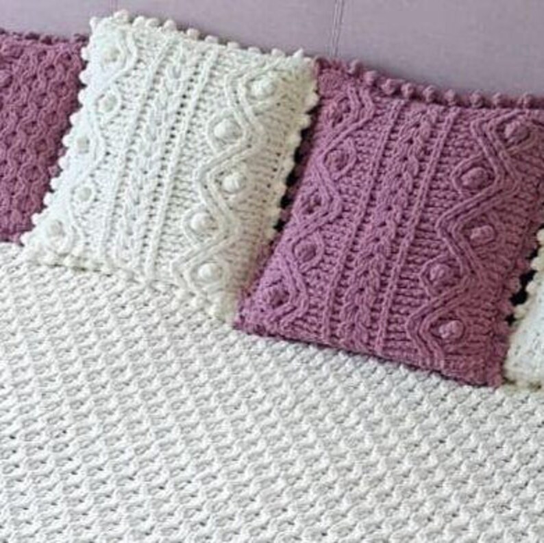 Detachable Knitted Pillow Cover. Knit Pillow Pattern. Knit Etsy