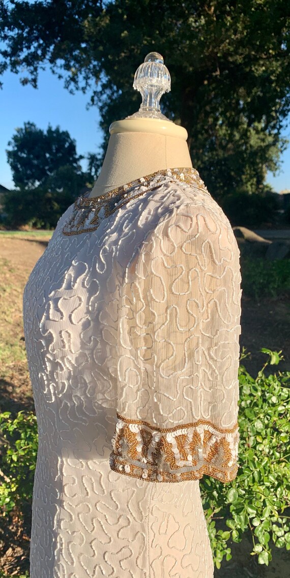 Beautiful Beaded Sophisticated Egyptian 80’s Vinta