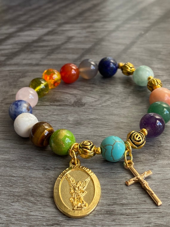 Etsy rosary bracelet sale