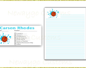 Custom, Personalized, Envelopes, School Stationery, Money Envelope, Signed Permission Slips, Teacher Notes, Sports Balls