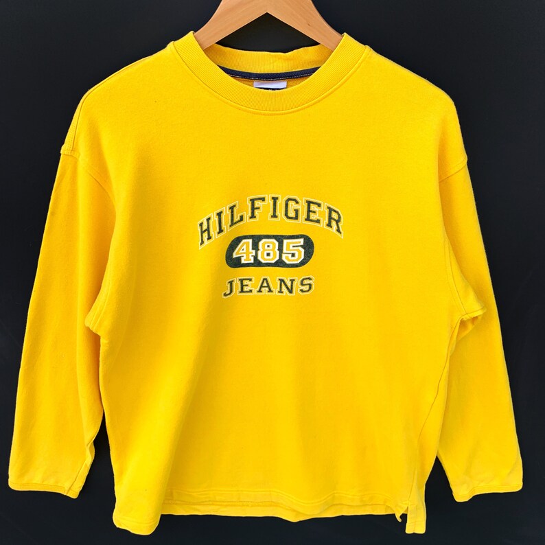 tommy hilfiger yellow jumper