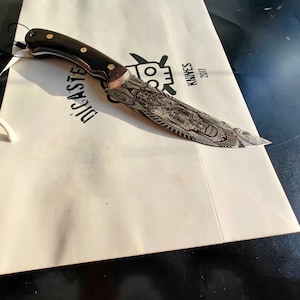 Chef Knife with Skull Engraving the Power of Style and Precision  By Di&#39;Casteel