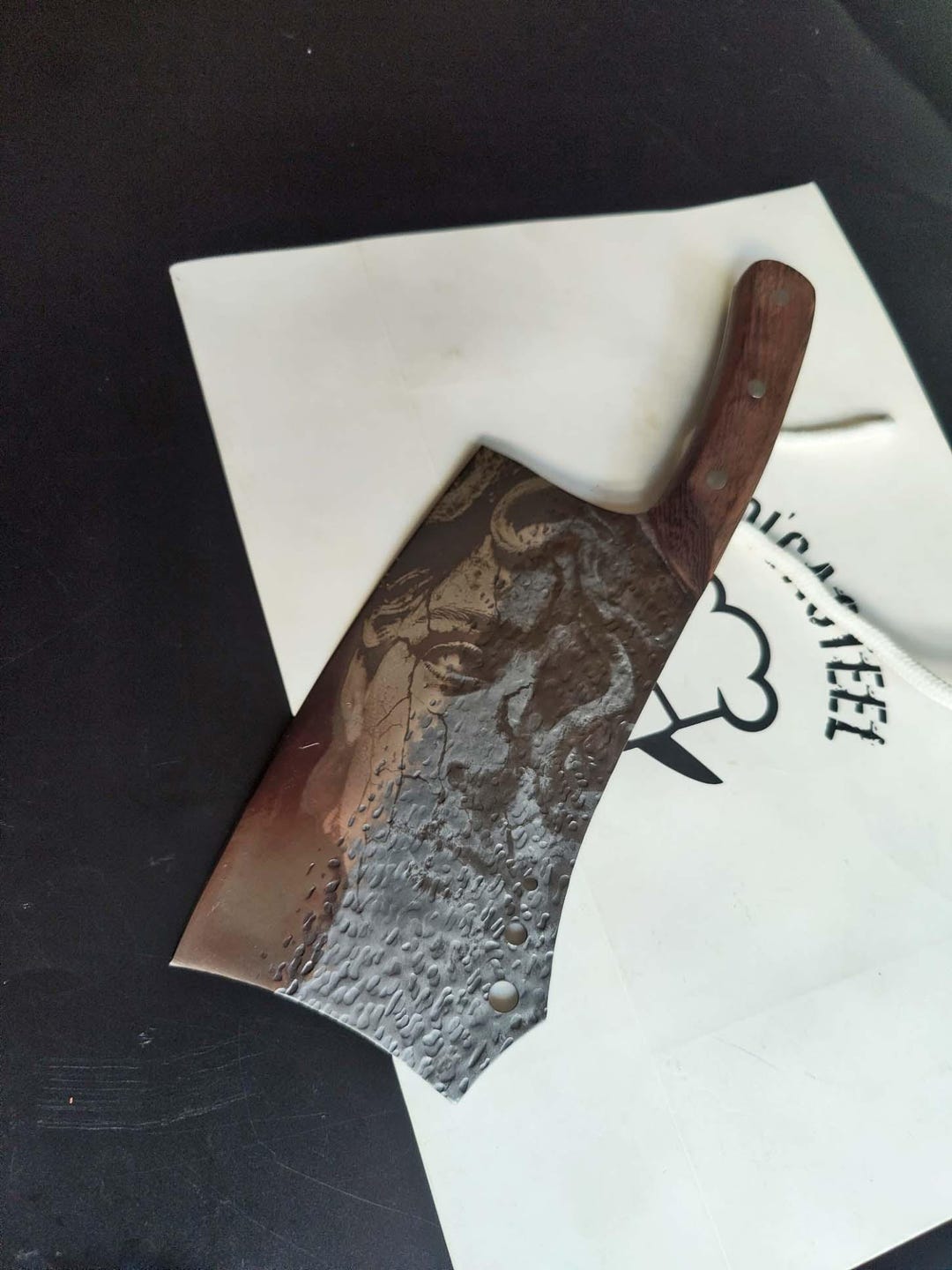 Rustic Cleaver Medusa Engraved Rustic Cleaver Knife - Wenge Wood Handle - Etsy