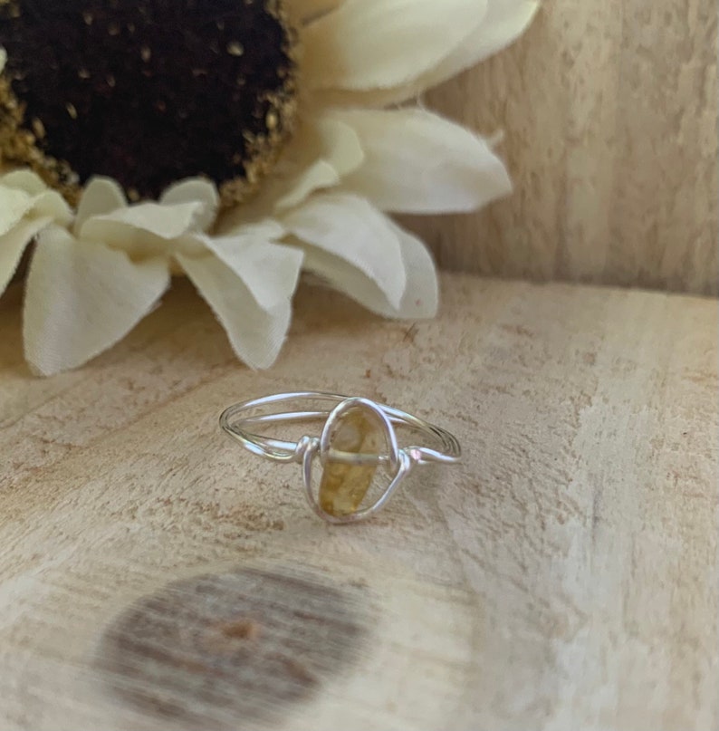 Wire Wrapped Ring Wire Ring Wire Jewelry Wire Gemstone Rings