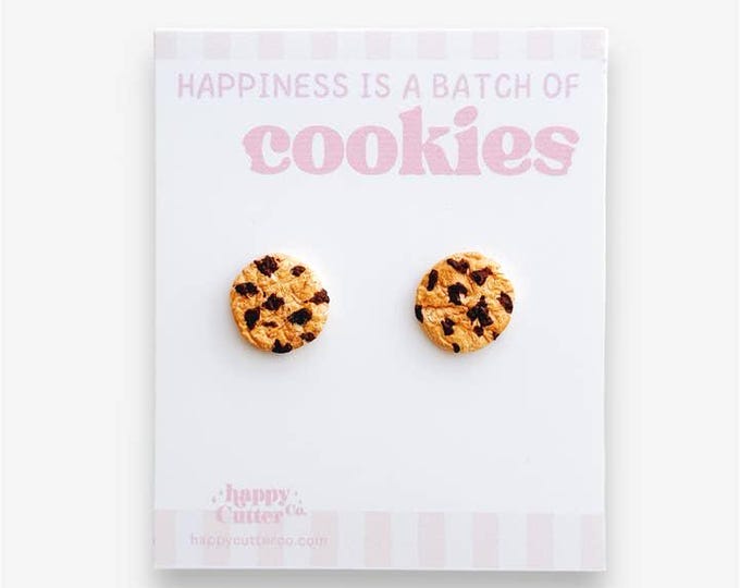 Chocolate Chip Cookie Earrings