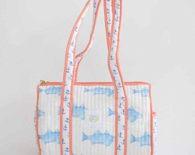 Blue Fish Purse Bag