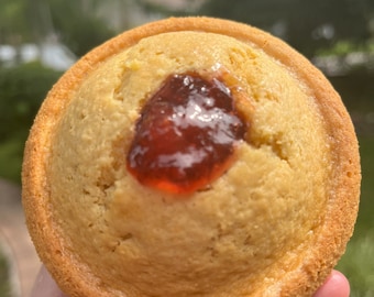 Strawberry Jam Jumbo Corn Muffin