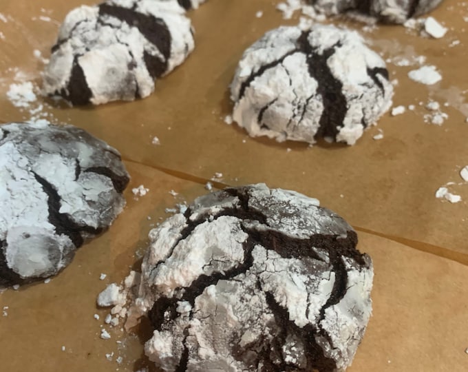 Double Chocolate Chip Crinkle Cookies