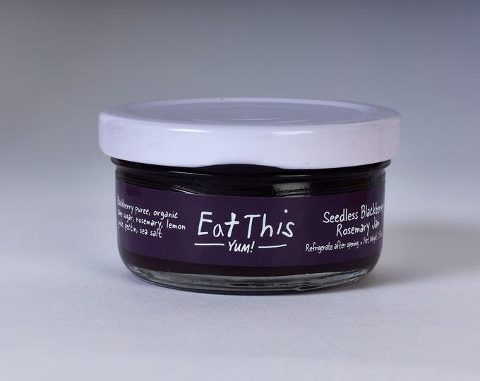 Seedless Rosemary Blackberry Jam