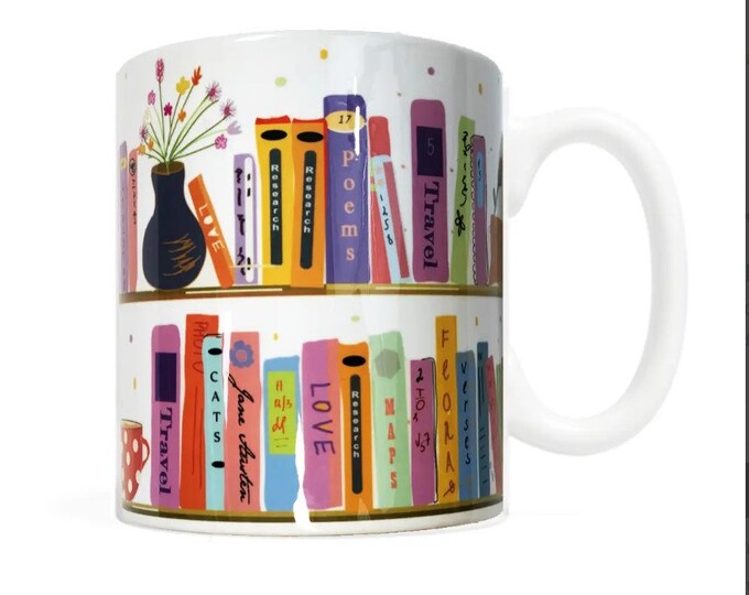 Bookshelf Mug