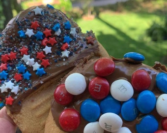 Peanut Butter Dipped Celebration Cookies