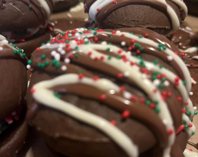 Mini Christmas Whoopie Pies