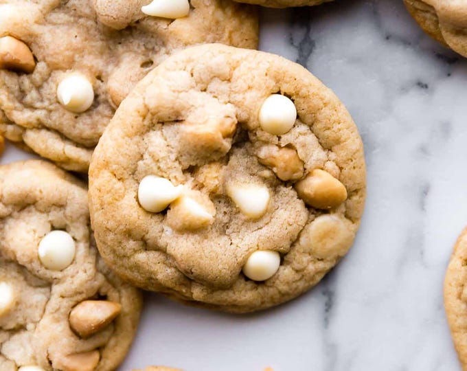 Macadamia White Chocolate Chip Cookies