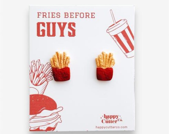 Fries Before Guys Stud Earrings