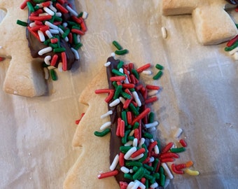 Shortbread Christmas Tree Cookies