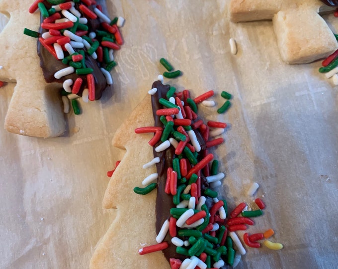 Shortbread Christmas Tree Cookies