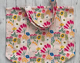 Floral Market Tote Bag