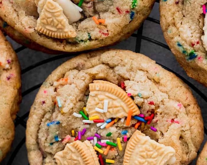 Large Birthday Cake Cookies