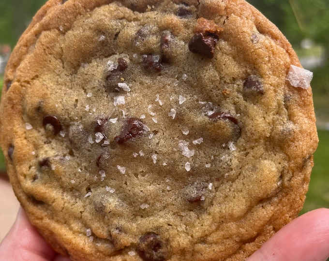 Salted Large Chocolate Chip Cookies