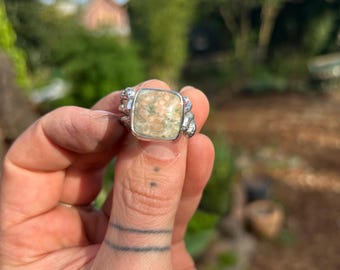 Ocean Jasper Ring! Size 8