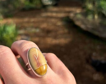 Owyhee Picture Jasper Ring Size 8