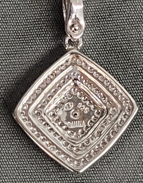 Sterling Pendant With Pave' Crystals - Gem