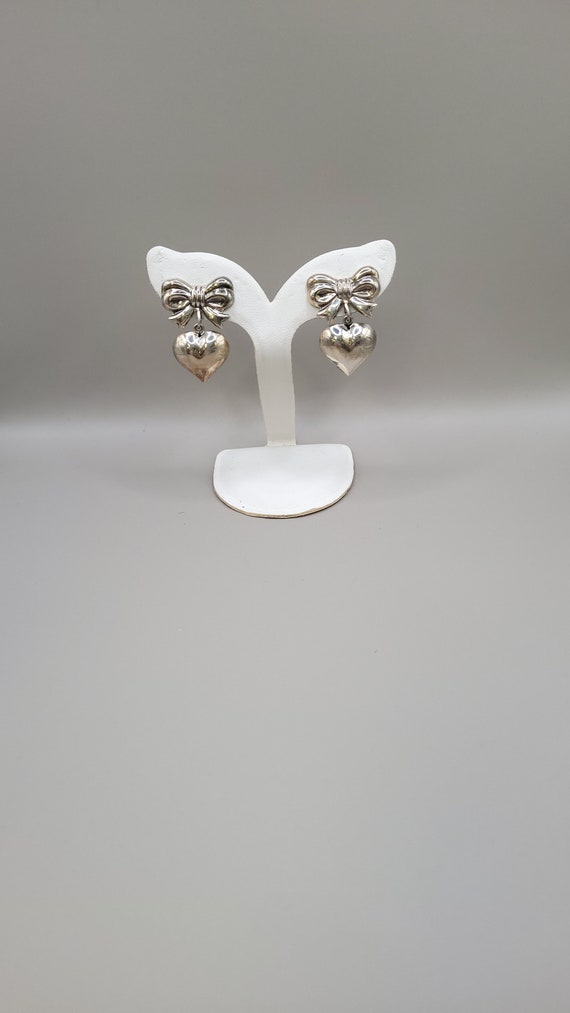 Sterling Silver Puffy Heart Pierced Post Earrings