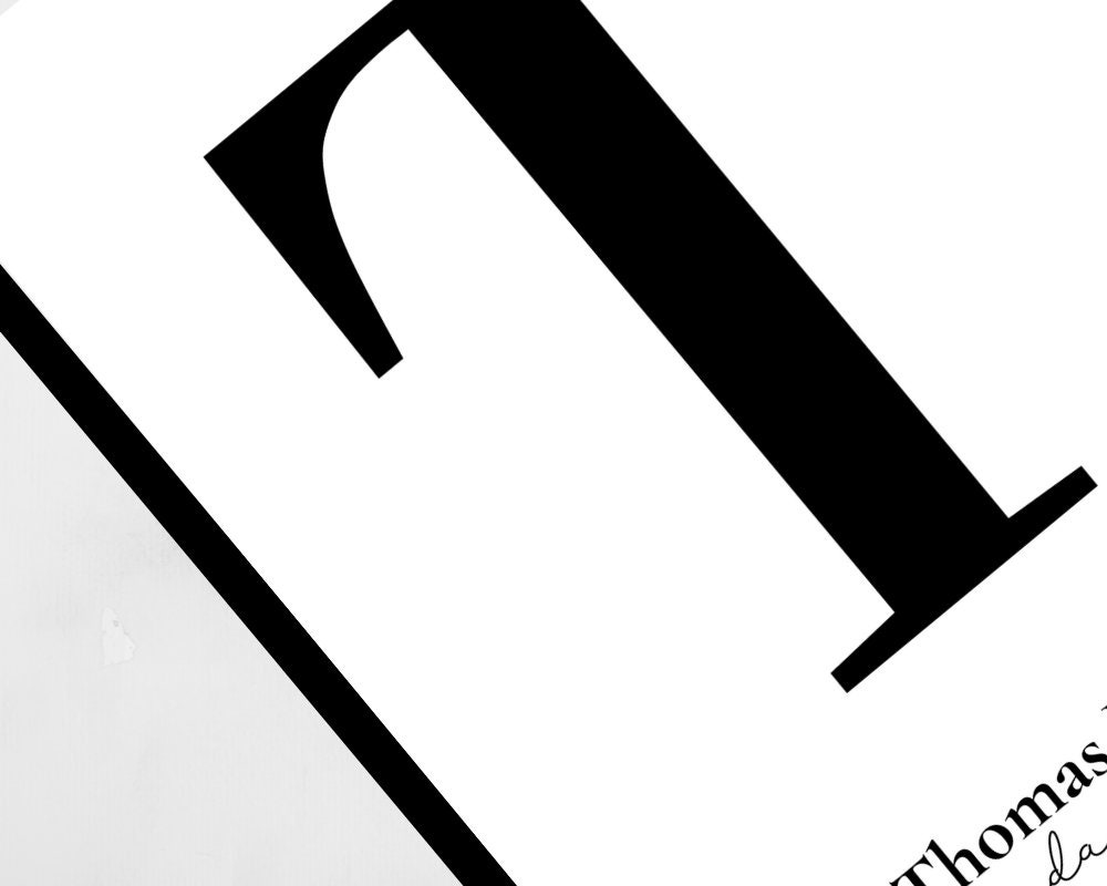 Personalised Bold Letter Print Custom Letter Print | Etsy