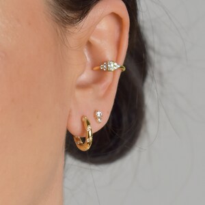 Tiny CZ stud earrings * Small studs earrings * silver CZ earrings * Sterling silver 925 * dainty earrings * Gold jewelry * delicate cz studs