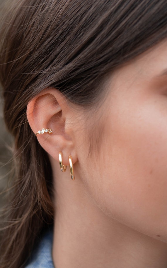 Delicate Hoop Gold * Small Hoop Earrings Silver * Fine Earring * Gold Earrings * Gold Hoop *Sterling Silver *minimalist* Dainty Earring Gold