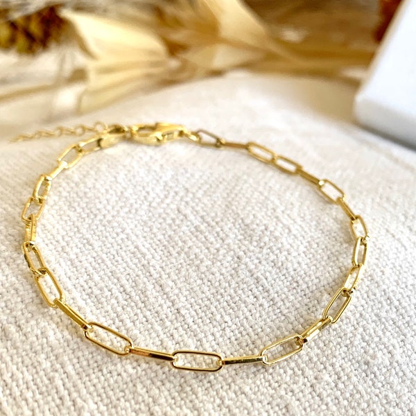 Feines Armband Damen * Chain Optik * Gold Kette Armband silber * Sterling Silber Armband * Armband Chain gold * Zierliches Armband silber