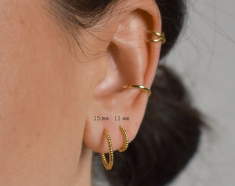 delicate hoop gold * small hoop earrings silver * fine earring silver * gold earrings * Gold hoop * sterling silver * dainty earring gold