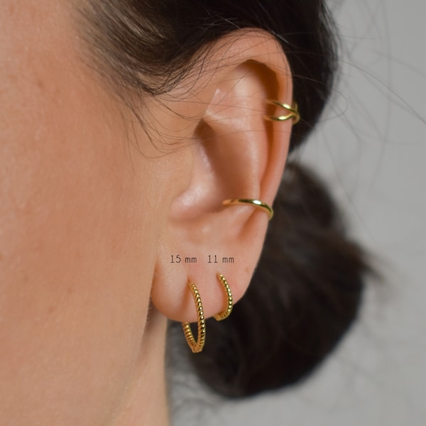 delicate hoop gold * small hoop earrings silver * fine earring silver * gold earrings * Gold hoop * sterling silver * dainty earring gold