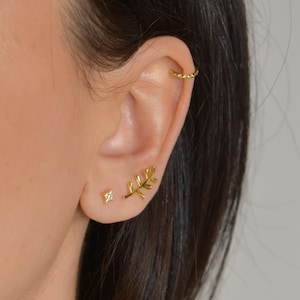 tiny star ear studs * delicate ear studs silver * gold CZ ear studs * sterling silver 925 * jewelry gold * dainty studs gold * star earring